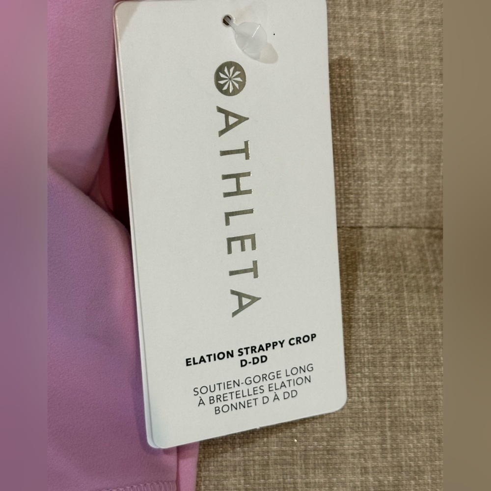 Athleta Elation Strappy Crop Top D-DD Size 2X - Pink - NWT - Picture 9 of 10